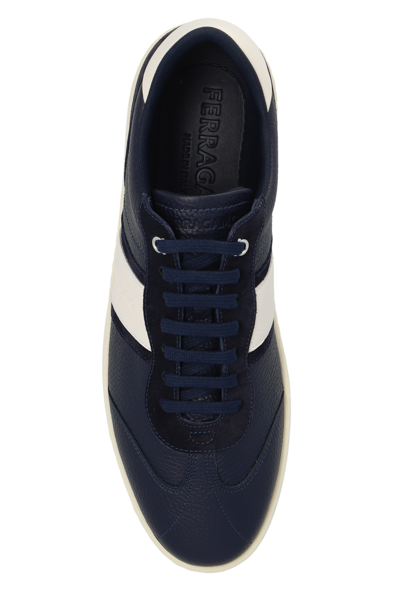 Navy blue shop ferragamo shoes